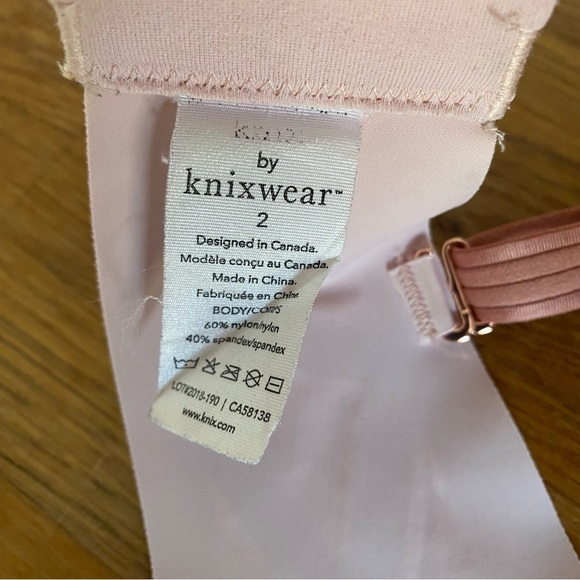 Knix Rose Gold Pink Evolution Wireless Unpadded Bra Size 2 - Picture 8 of 9